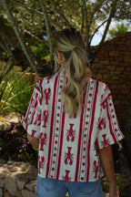 Camisa estampada Ulysse - Rojo