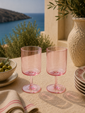 Rainbow - Set De 2 Verres - Verre - Rose