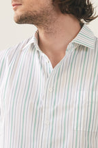 Chemise Fiji Rayures Vertes Fines