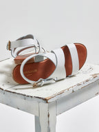Sandalia Boucle - Liso Blanco Claro - Mujer