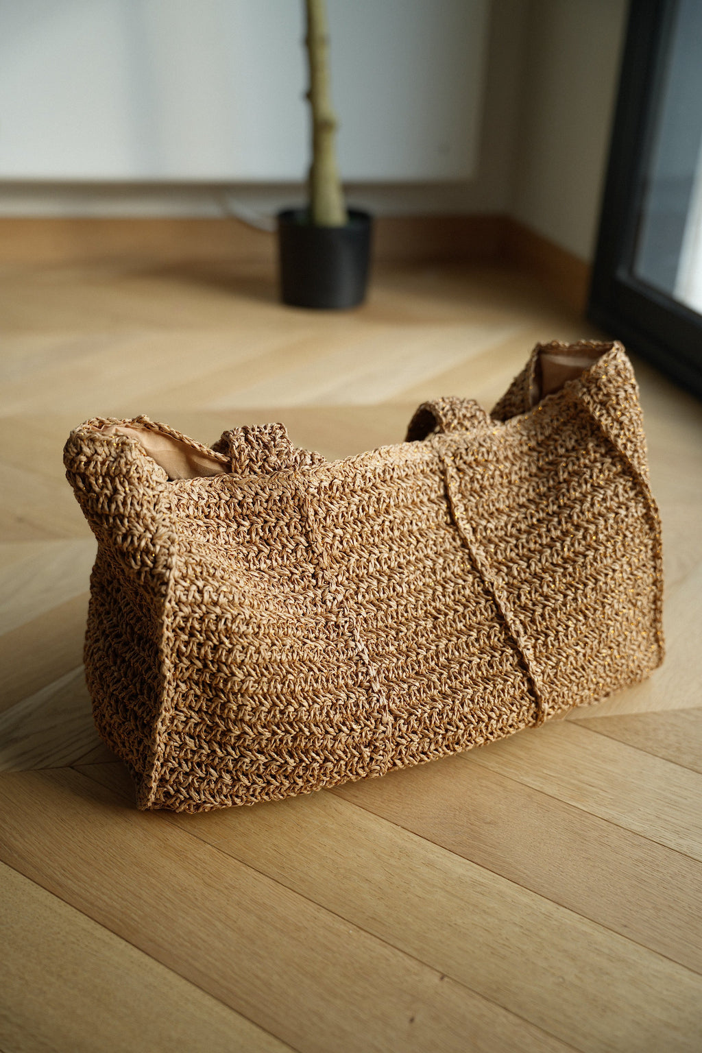 Bolso de paja Sima - Beige