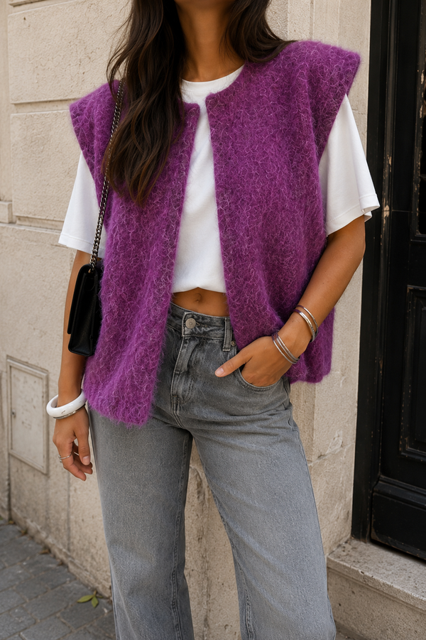 Chaleco Clara - Violeta