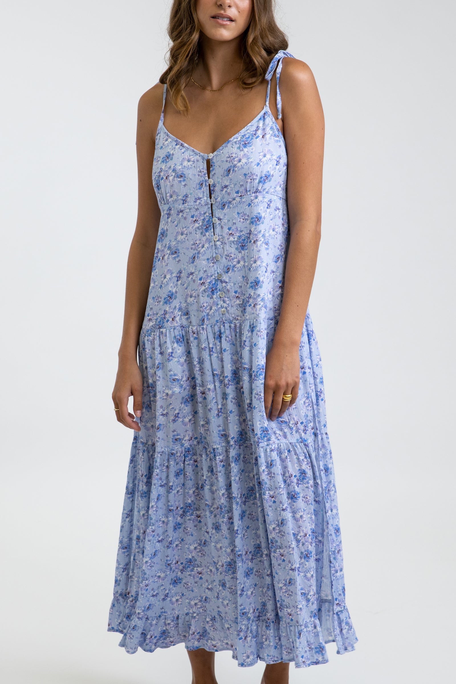 Rhythm - Bloom Dress - Whisper Blue - Women