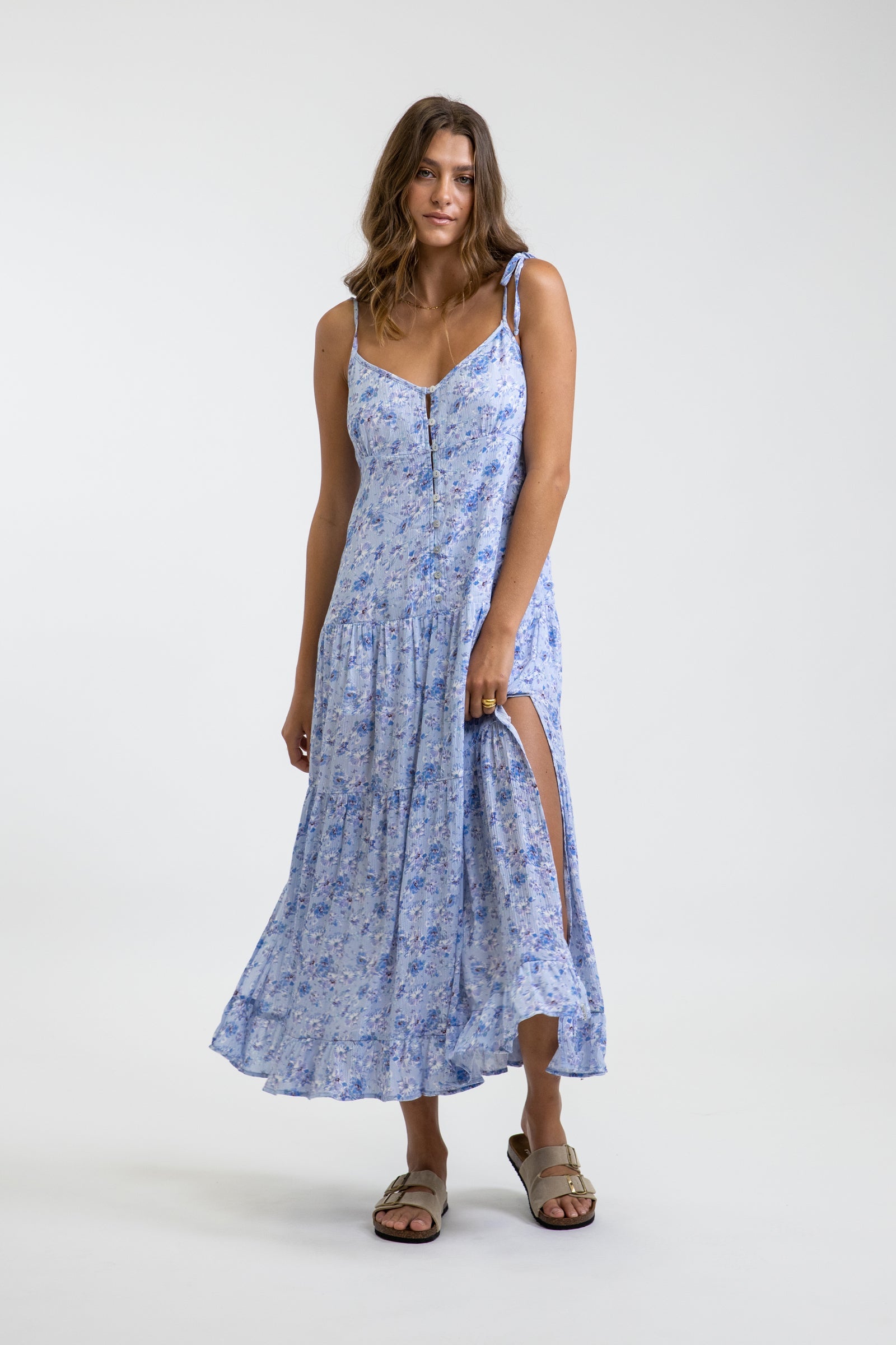 Rhythm - Bloom Dress - Whisper Blue - Women