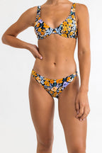 Rhythm - Braguita de bikini atrevida floral Ophelia - Negro - Mujer
