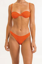 Rhythm - Bas De Maillot Marle Reversib Le Hi Cut - Sunset - Femme