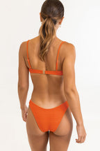 Rhythm - Haut De Maillot Marle Gathered Underwire - Mandarin - Femme