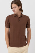 T-Shirt Textured - Brown - Homme