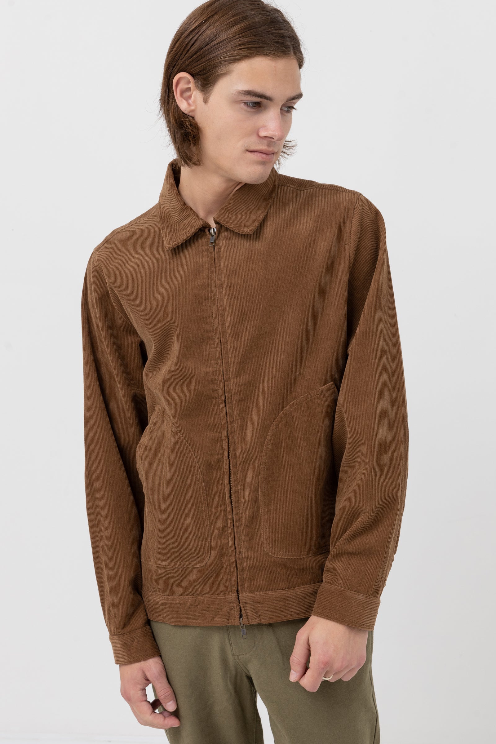 Veste Cord Utility - Brown - Homme