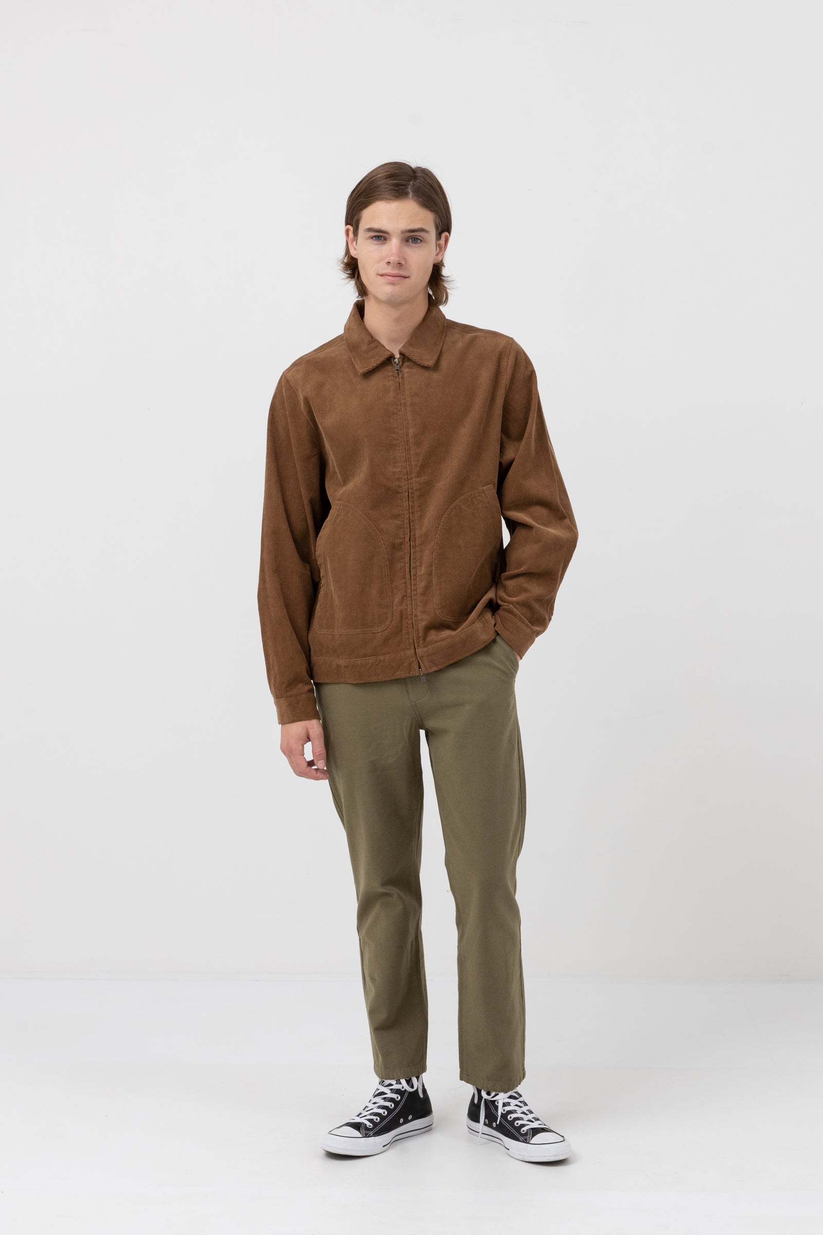 Veste Cord Utility - Brown - Homme