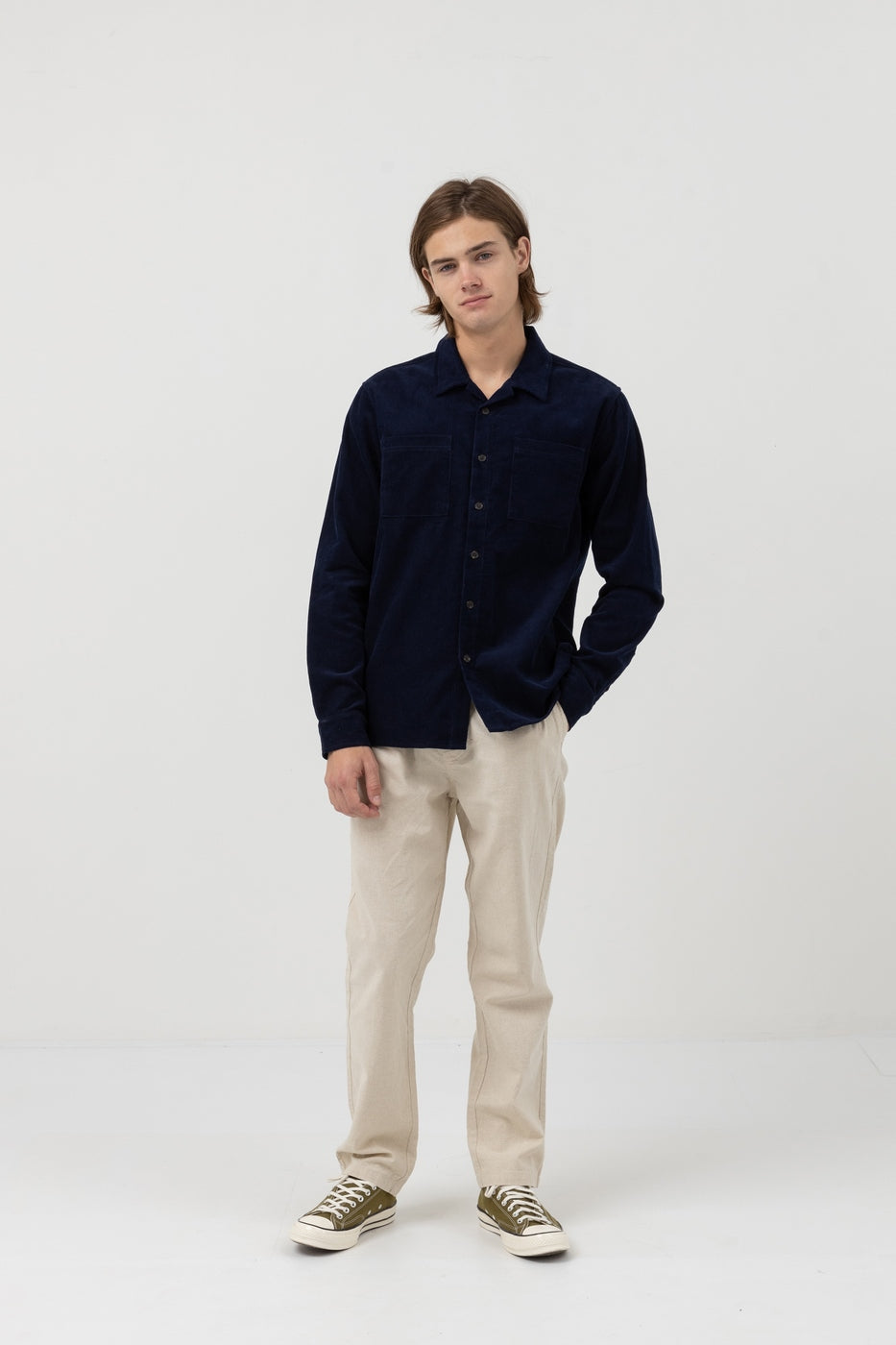 Chemise Corduroy - Navy - Homme