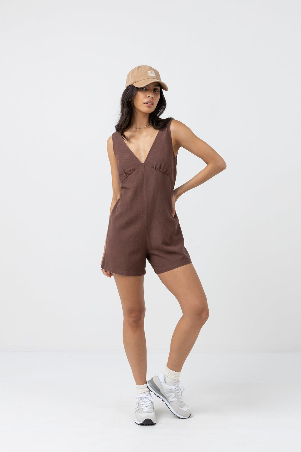 Rhythm - Combinaison Mindy Romper - Chocolate - Femme