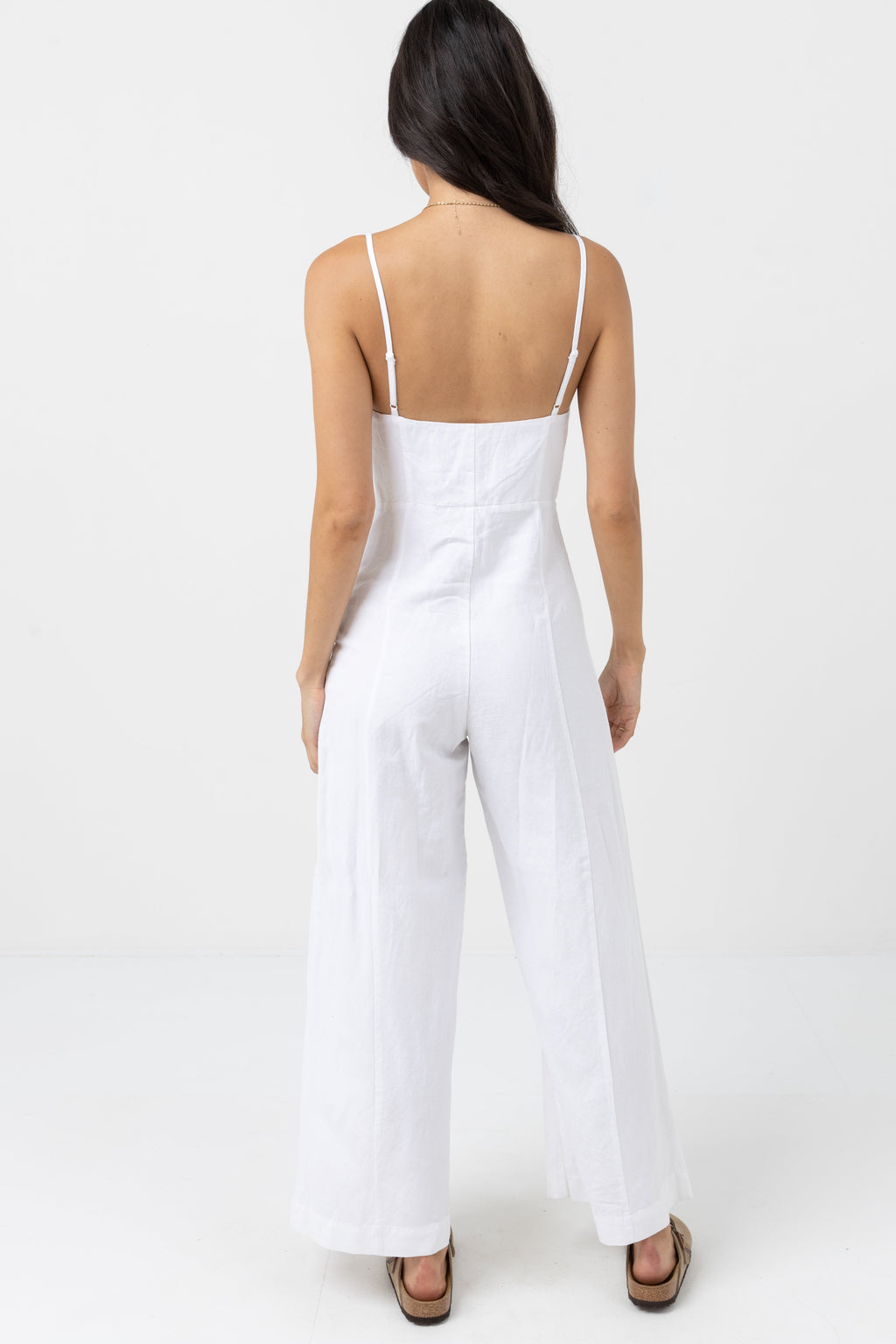 Rhythm - Andres Wide Leg Jumpsuit - White - Women