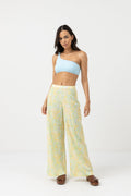 Rhythm - Magnolia Floral Wide Leg Pants - Fern - Women