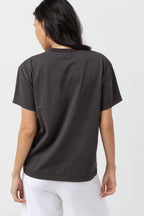 Stacked Band T-Shirt - Vintage Black - Women