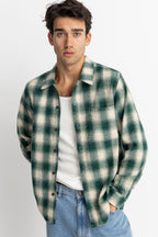 Chemise Plaid Ls Flannel - Green - Homme