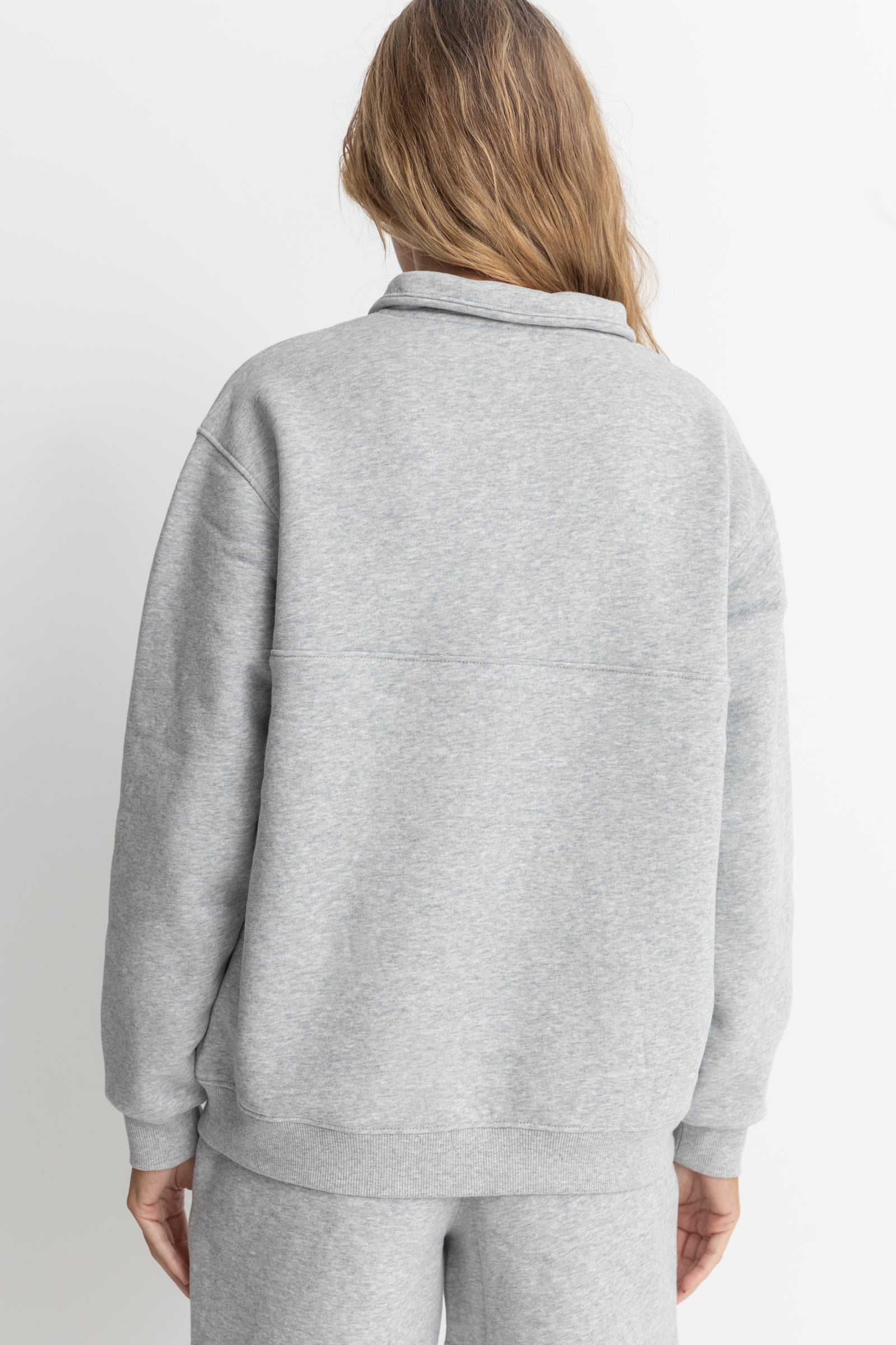 Sweat Pacifica 1/4 Zip Fleece - Grey - Femme