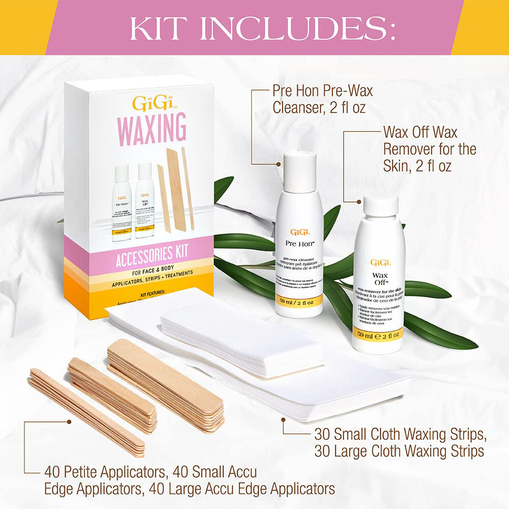 GiGi Waxing Accessories Kit for Face and Body, 1 Ea