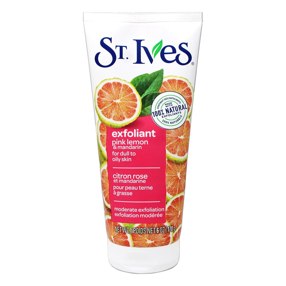 St Ives Radiant Skin Pink Lemon and Mandarin Orange Scrub, 6 Oz