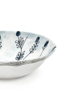 Midnight Flowers - Set Di 2 Ciotole Basse - M - Porcellana Bone China - Mirtillo Tea