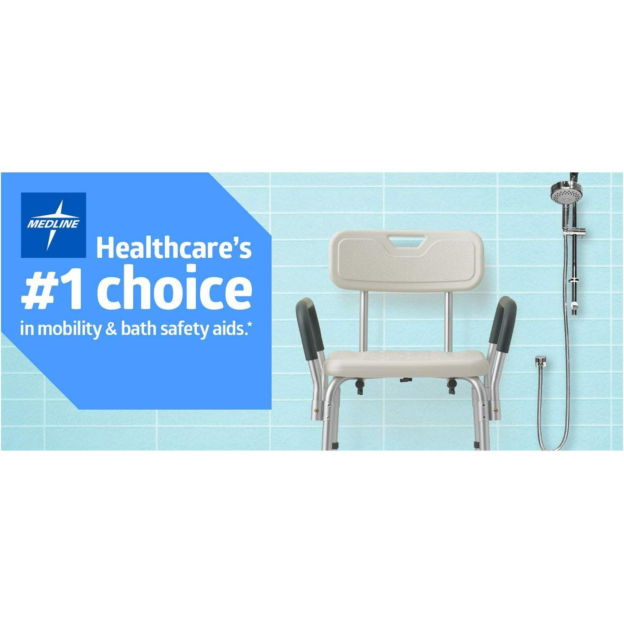 Medline Enamel Coated Steel Bathtub Bar - 1 Ea
