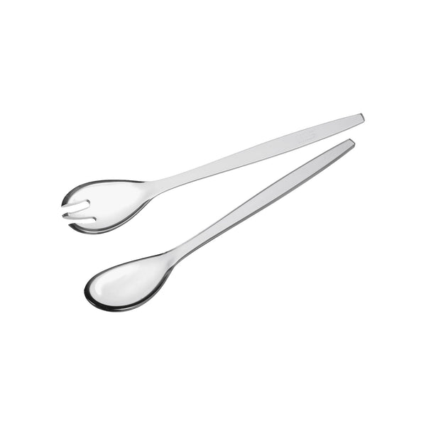 Happy Hour - Posate da insalata trasparenti - 28 cm