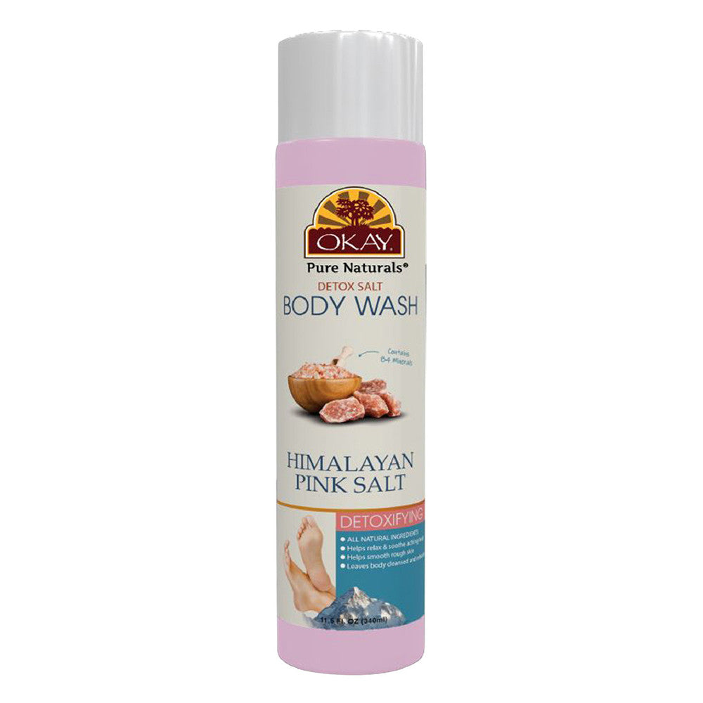 Okay Pure Naturals Detox Salt Body Wash, 11.5 Oz