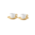 Everyday - Set De 2 Tasses à Café Avec Sous-Tasses
