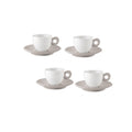 Everyday - Set De 4 Tazas De Café Con Platillos