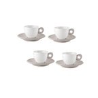 Everyday - Set De 4 Tazas De Café Con Platillos