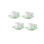 Everyday - Set De 4 Tazas De Café Con Platillos