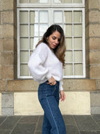Maille En Mohair Et Laine Gaia Blanche
