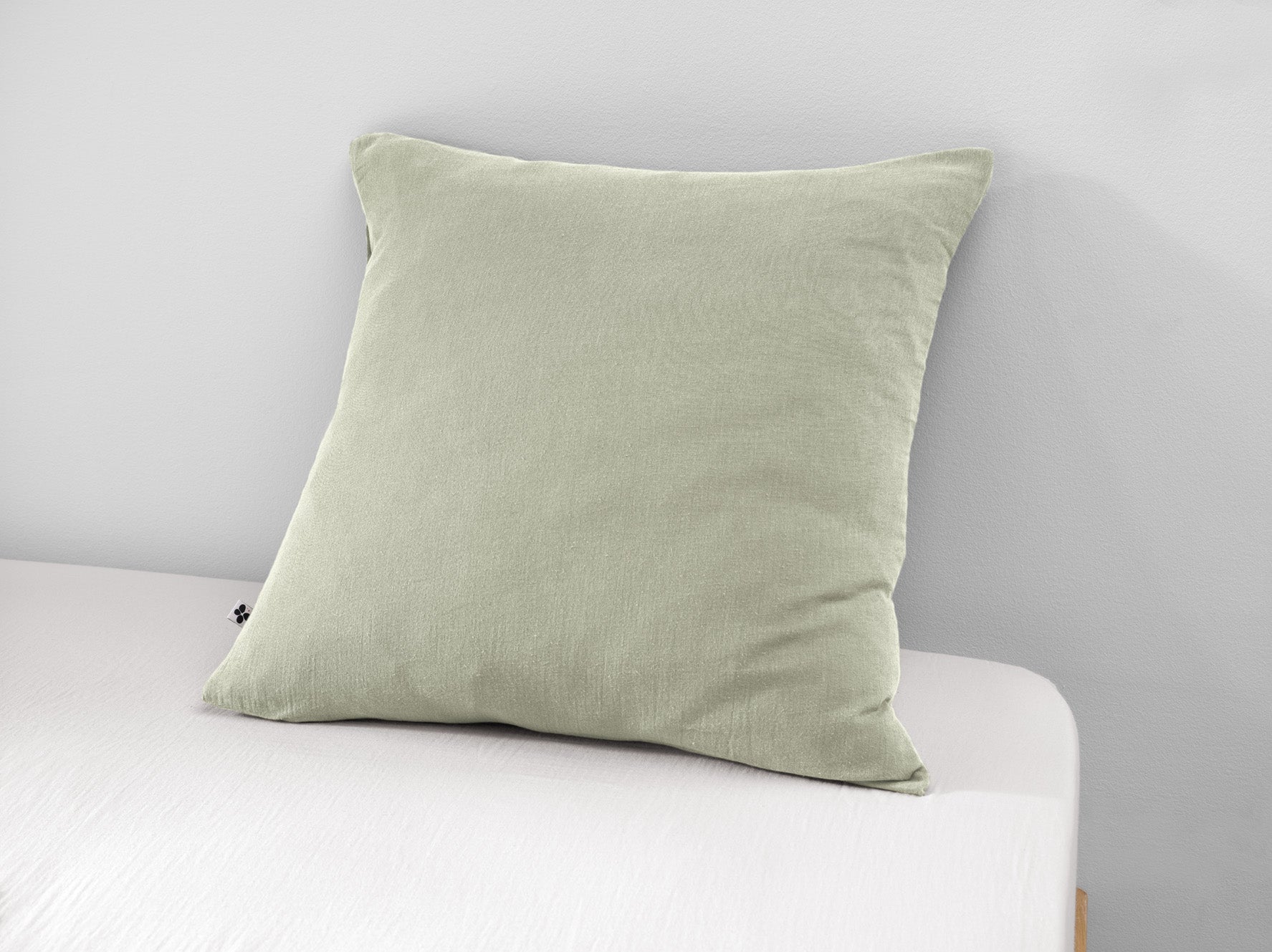 Gaia - Taie D'Oreiller - Double Gaze De Coton - Vert D'Eau