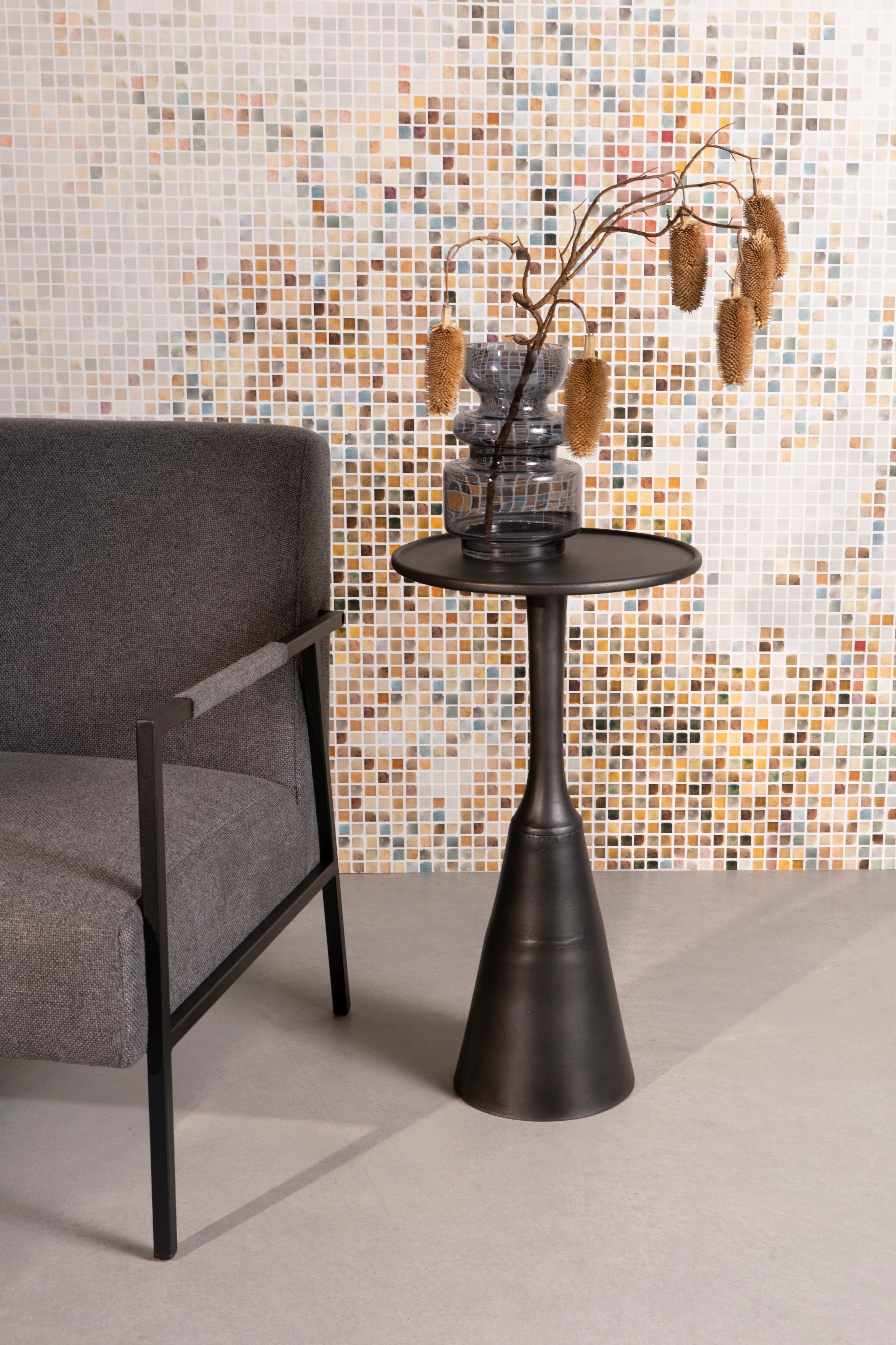 Noah - Table D'Appoint - Aluminium - Noir Antique