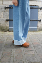 Bastien Turn-Up Jeans Blue