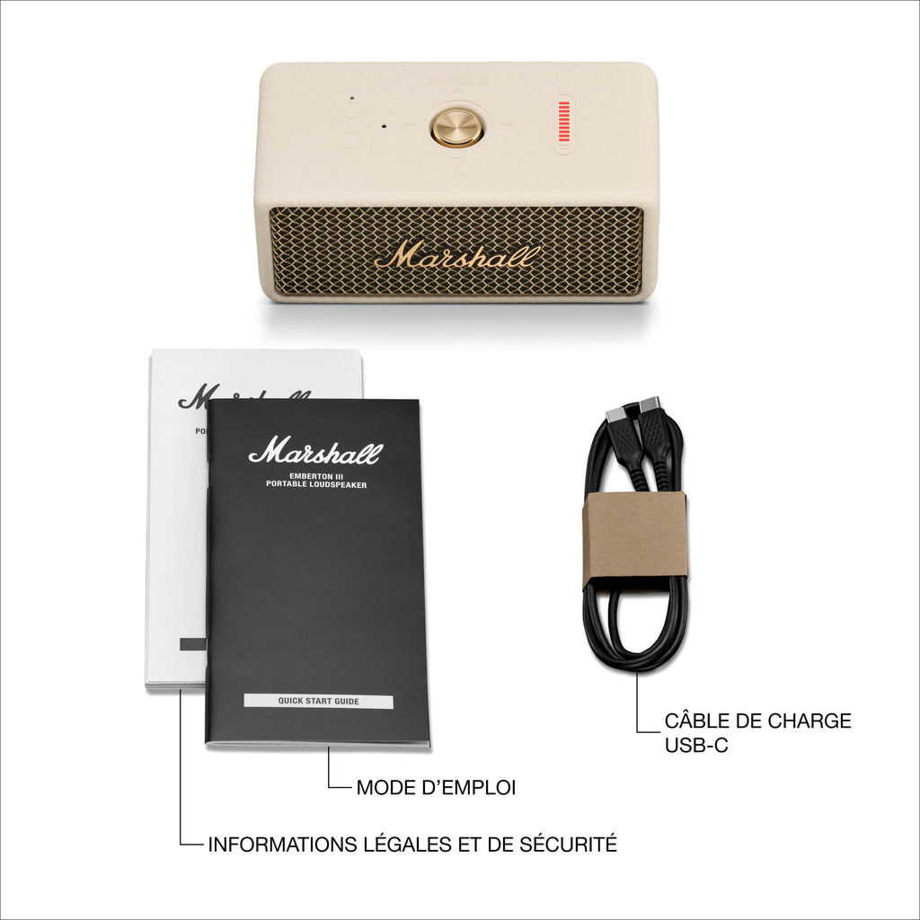 Marshall - Portable Speaker - Emberton III - Cream