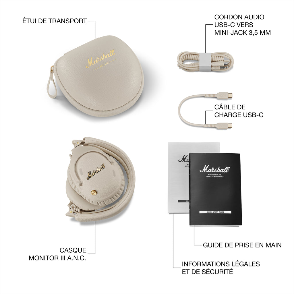 Casque Sans Fil - Monitor III ANC - Crème