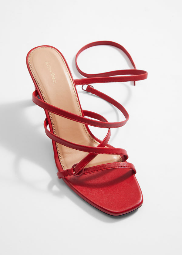Shoes Leslie Sandalette - Red - Women