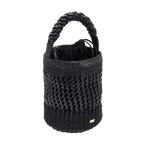 Almeria Black Large Bucket Bag