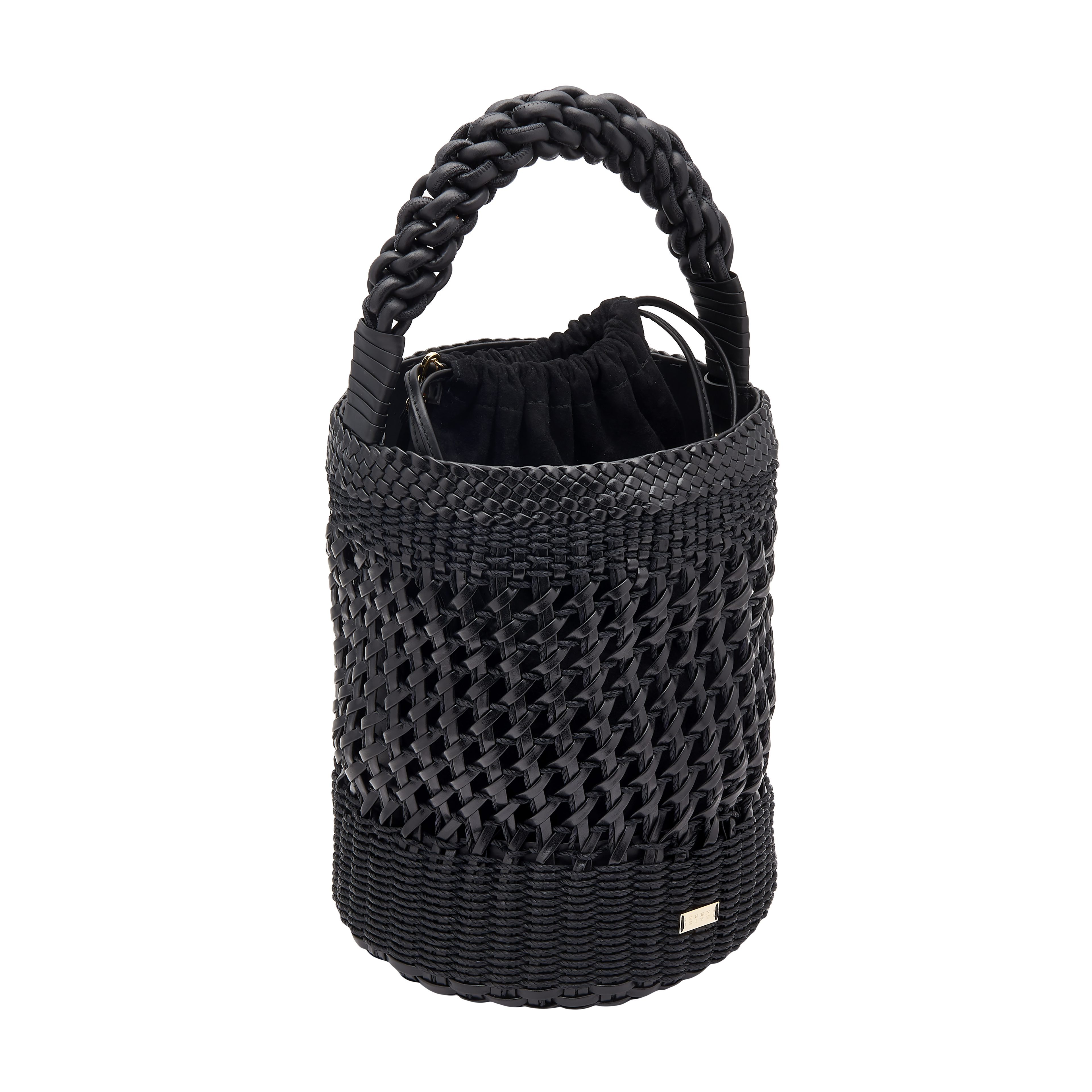 Almeria Black Large Bucket Bag