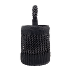 Almeria Black Large Bucket Bag