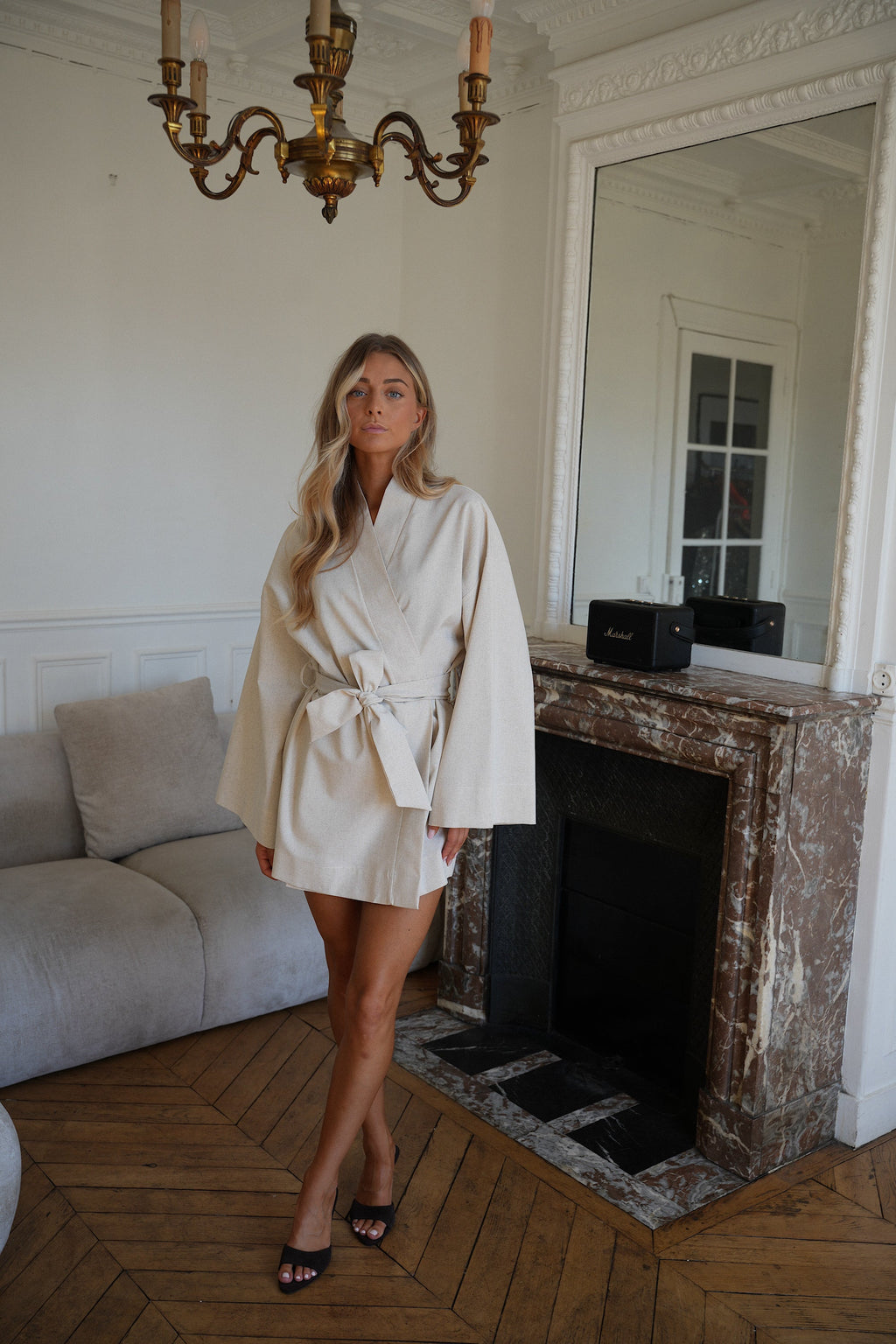 Robe Cache Cœur Marcy - Beige