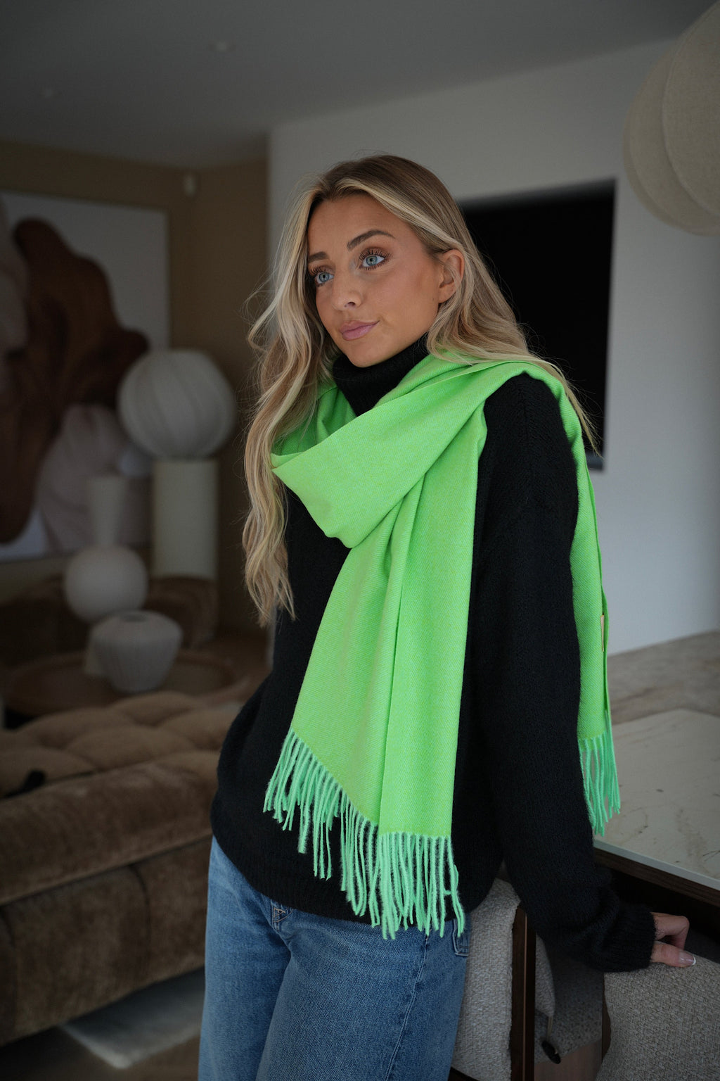 Capucine Soft Scarf - Green