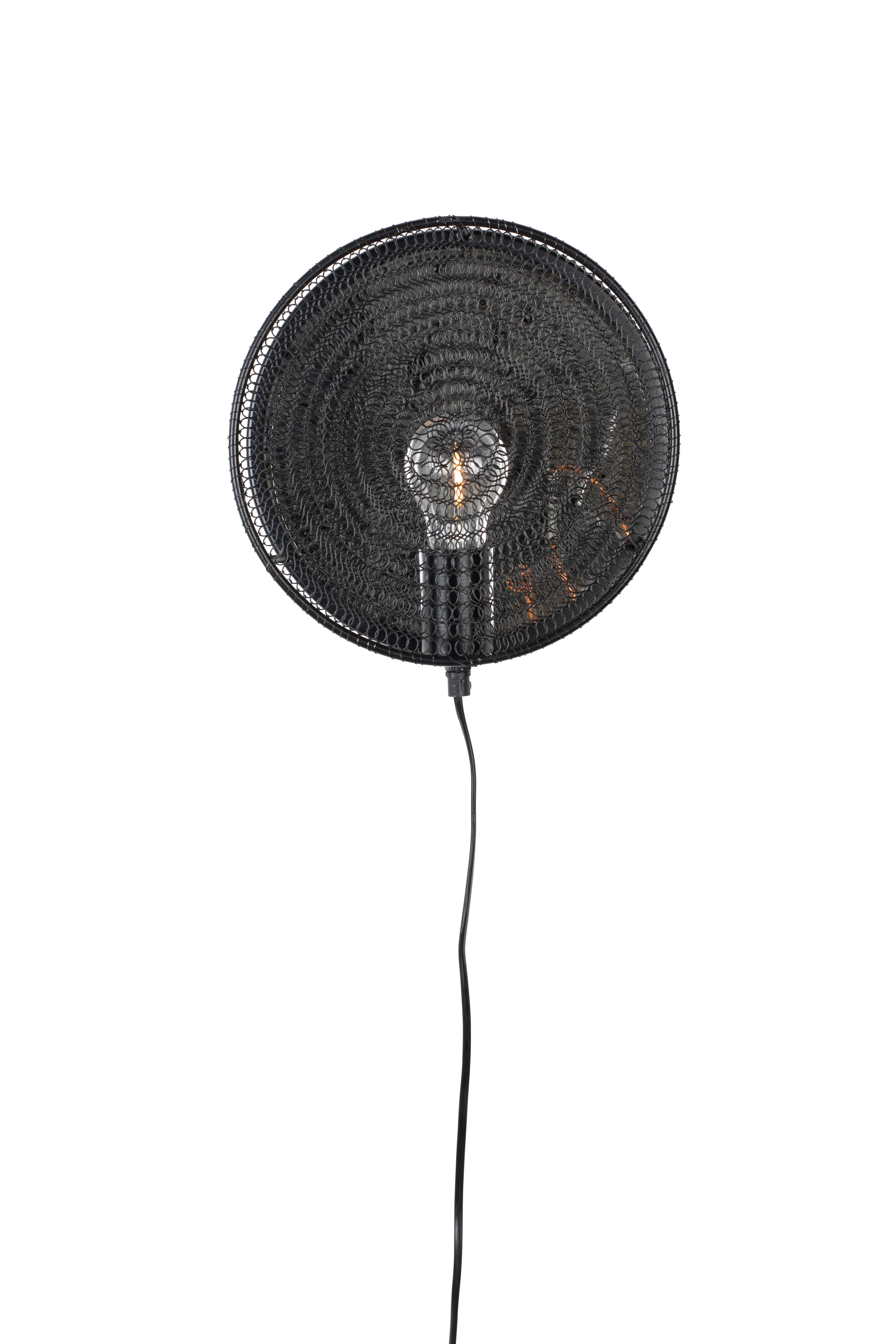 Lea - Aplique de Pared - Metal - Negro