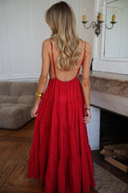 Filipa Sun Dress - Red