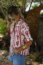 Camisa estampada Ulysse - Rojo