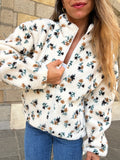 Eva floral teddy jacket