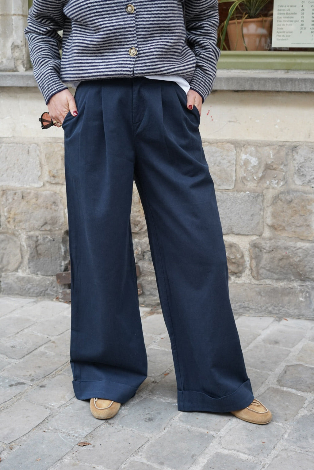 Théodore Navy Trousers