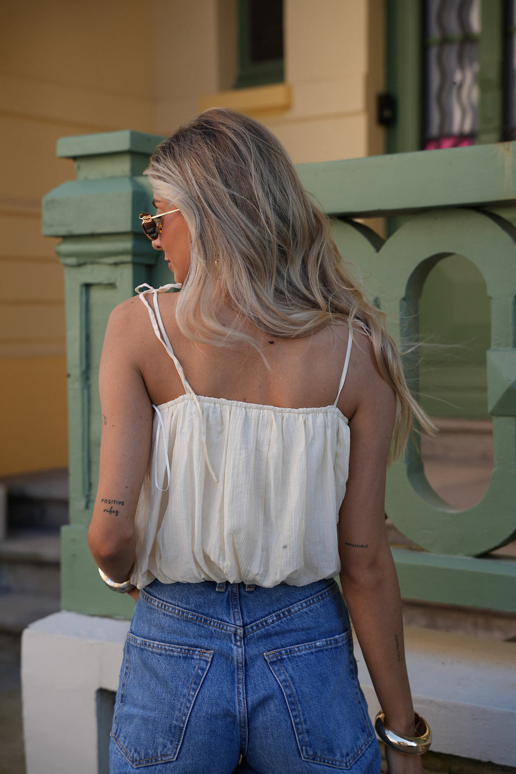 Body Top Elya - Crème