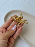 Broche Vintage - Motif Croix Stylisée